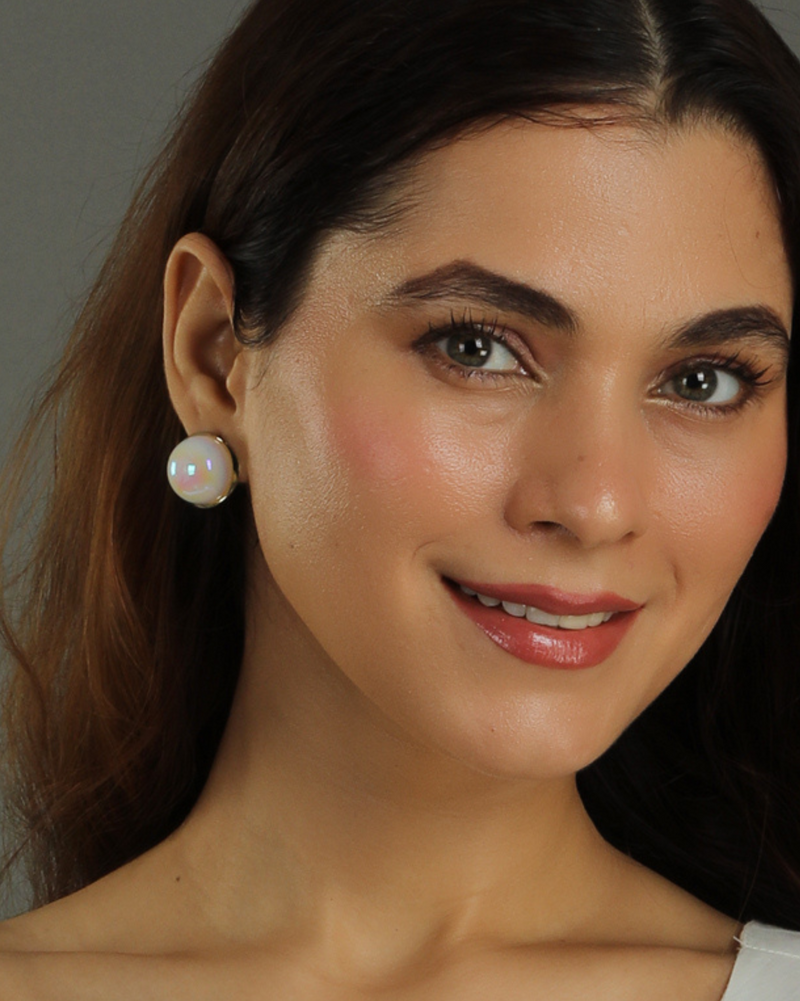 Aayat Glossy Pearl Studs