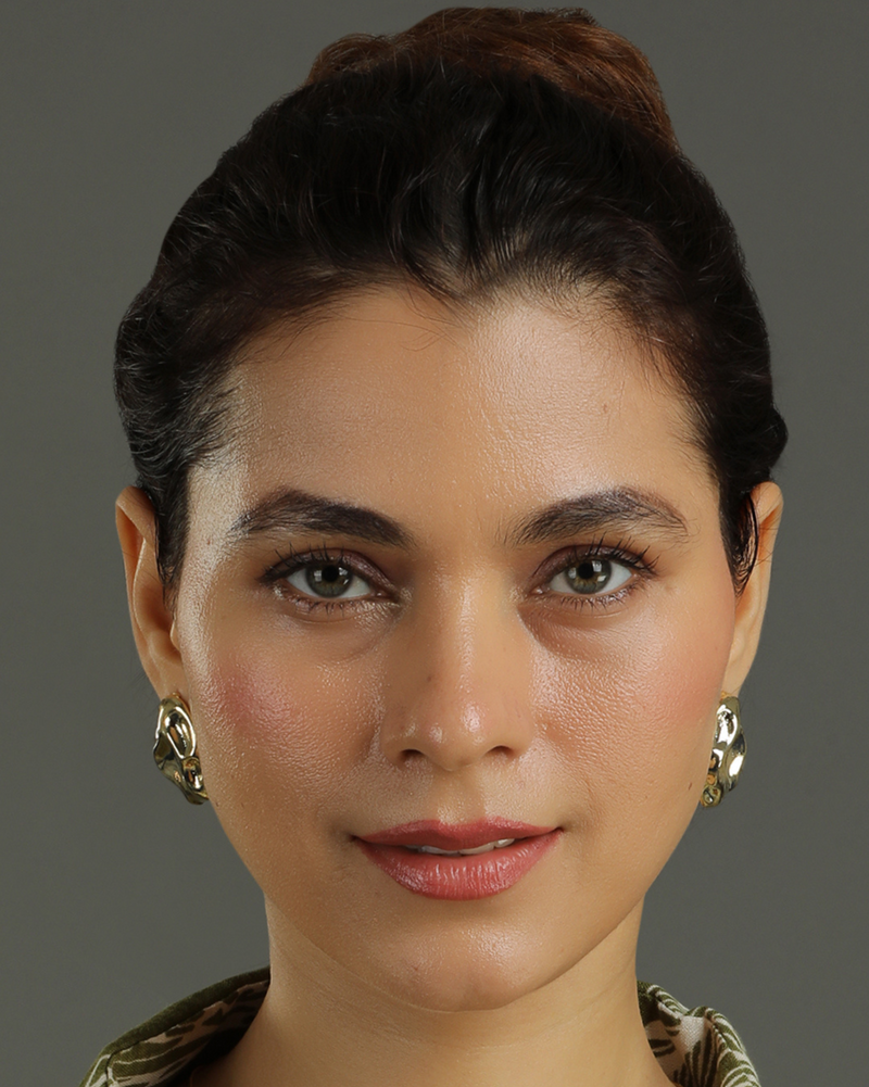 Sira Textured Gold Studs