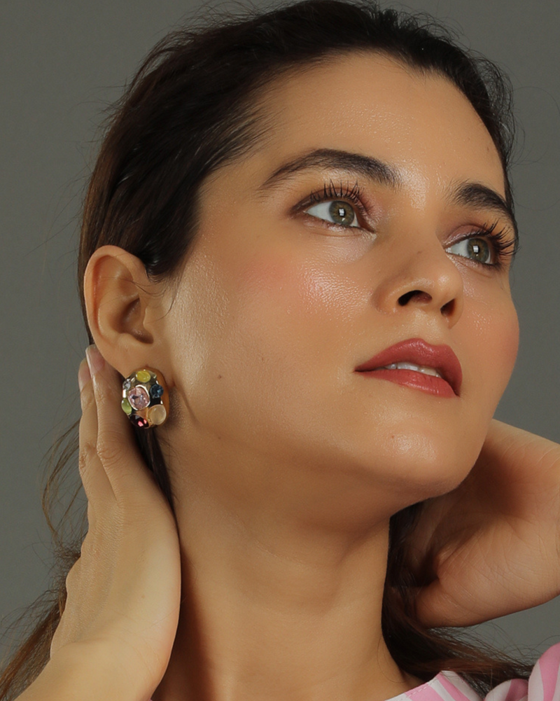 Zehra Antique Stone Studs