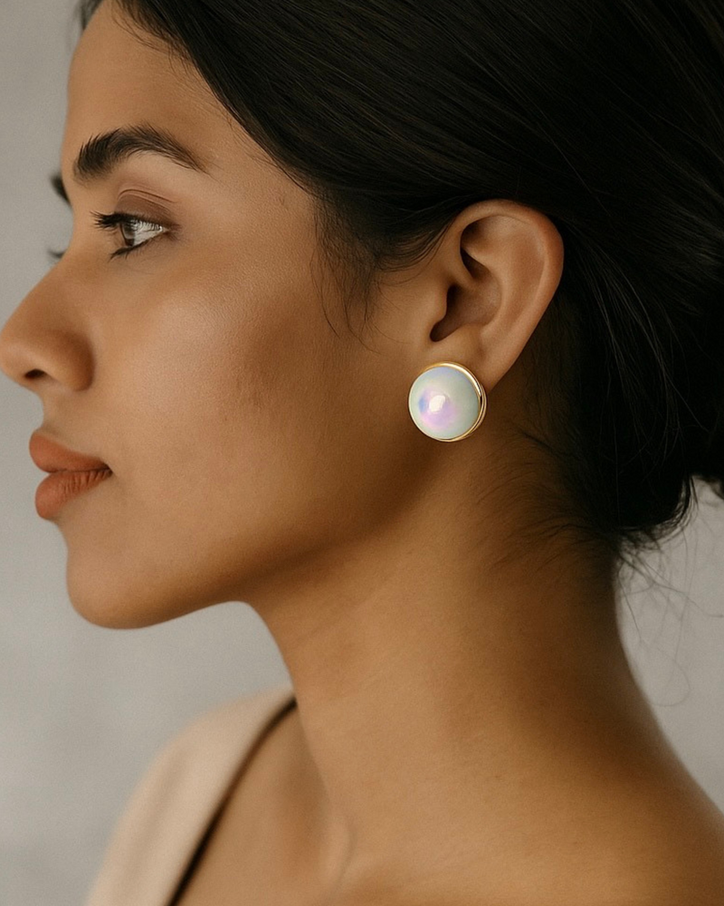 Aayat Glossy Pearl Studs