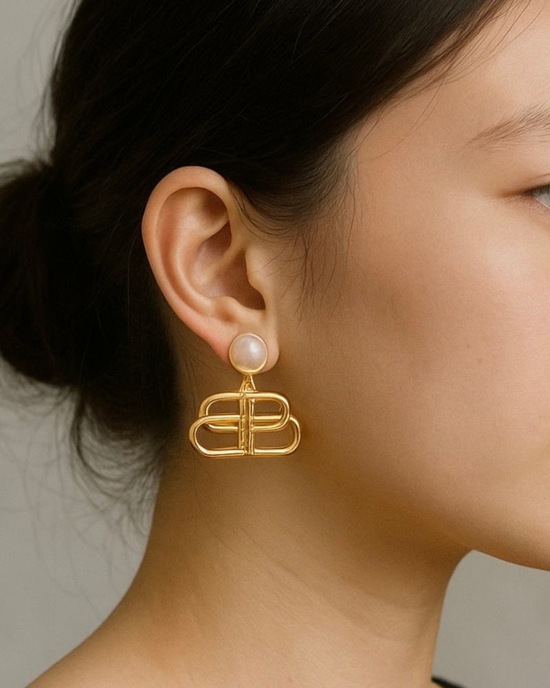 Nayra Pearl Link Danglers