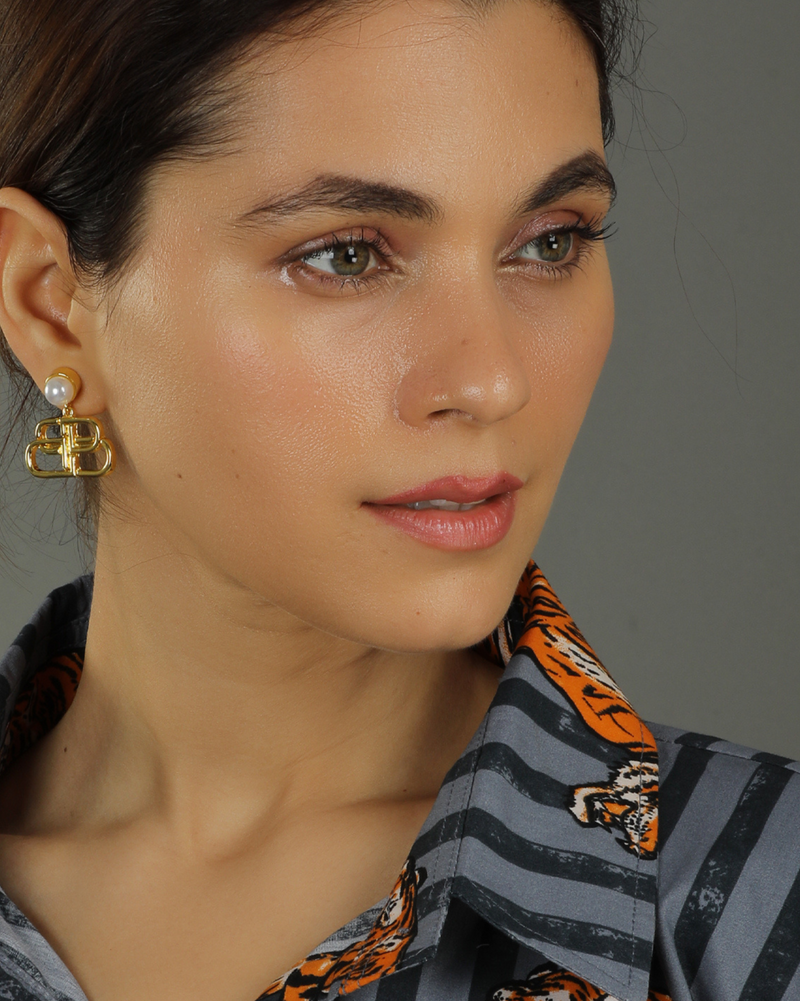 Nayra Pearl Link Danglers