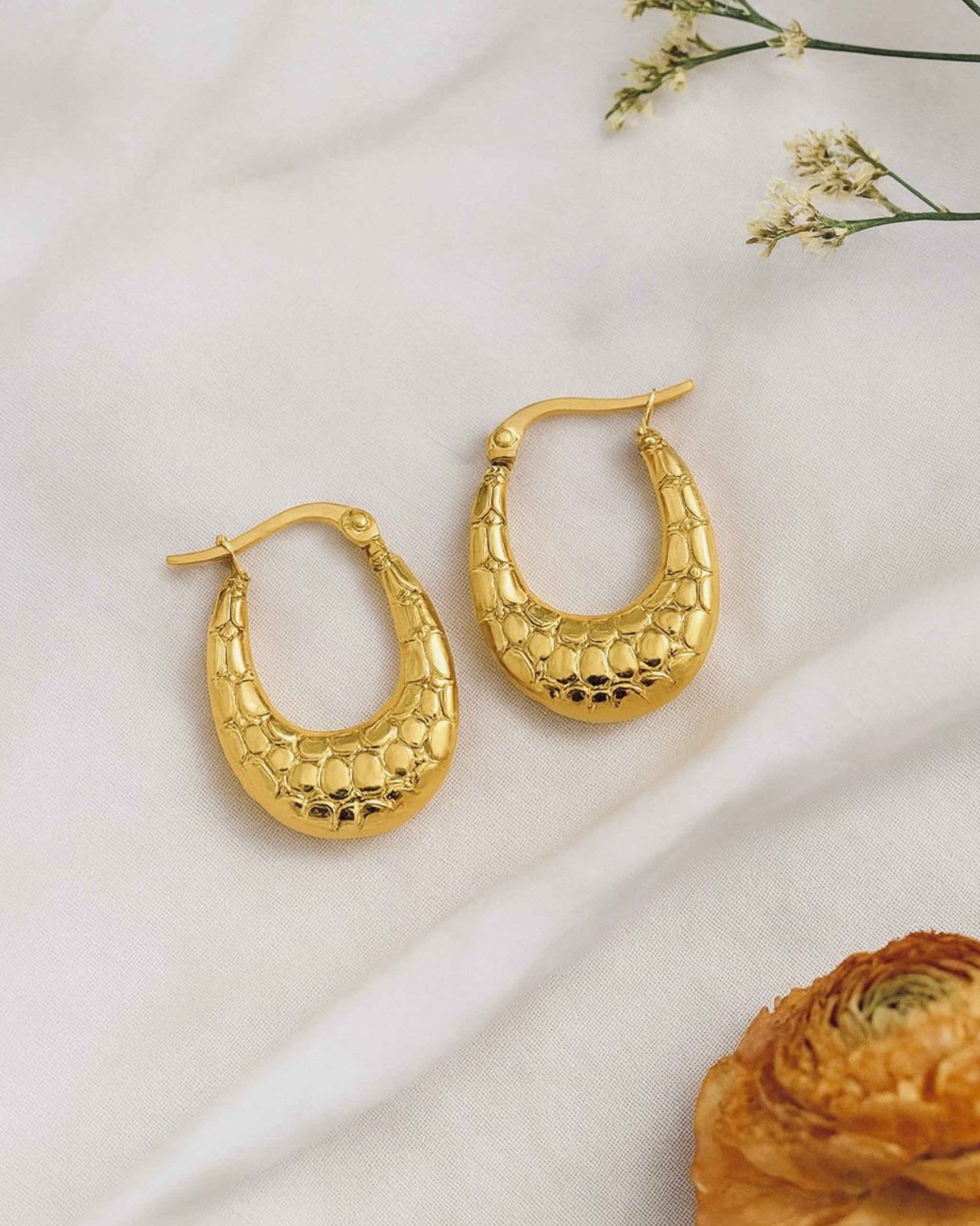 Serpent Luxe Hoops